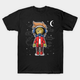 Hiphop Astronaut Dogecoin DOGE Coin To The Moon Crypto Token Cryptocurrency Wallet Birthday Gift For Men Women Kids T-Shirt